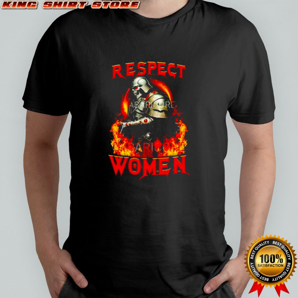 Respect women knight graphic shirt