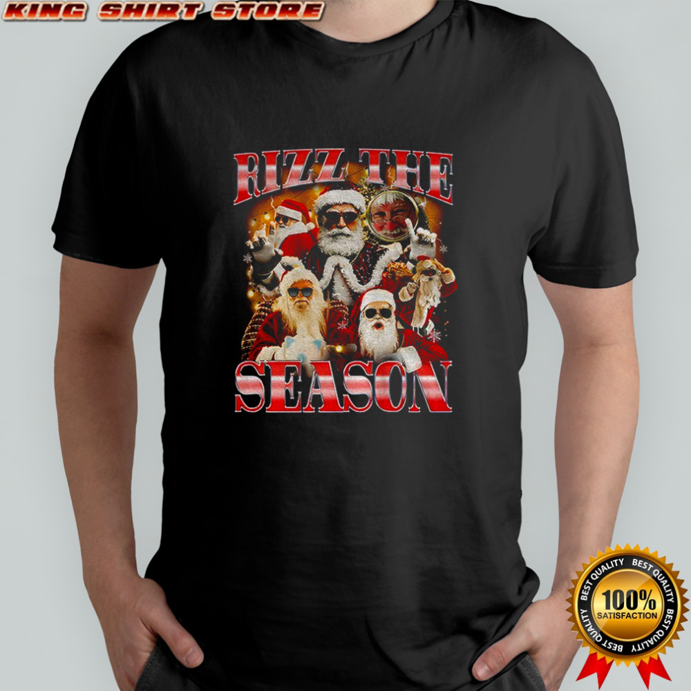 Rizz the season Santa Claus Merry Christmas shirt