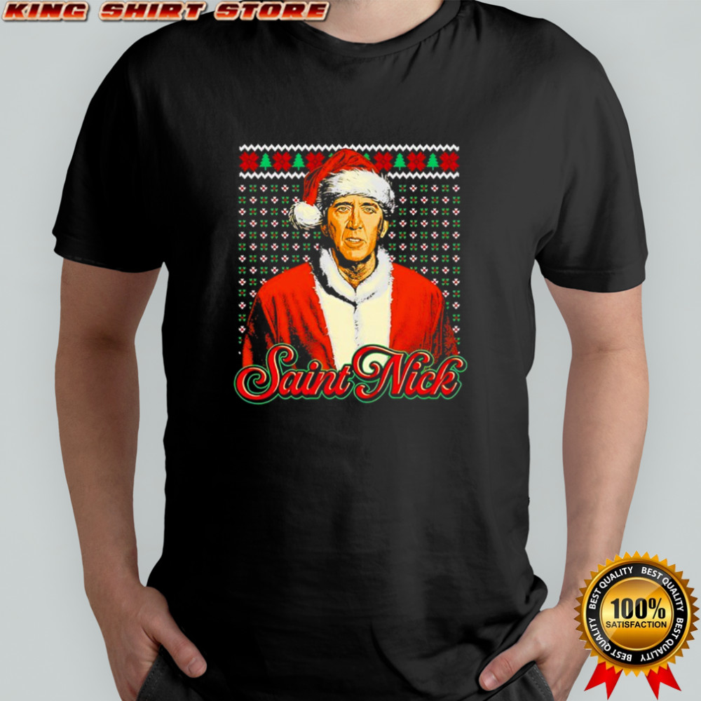Saint Nick Santa Chrismas hat shirt
