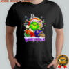 Santa Christmas Grinch Minnesota Vikings holding helmet football shirt