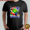 Santa Christmas Grinch New England Patriots holding helmet football shirt