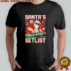 Santa Claus DJ cartoon Santa’s Setlist Merry Christmas shirt