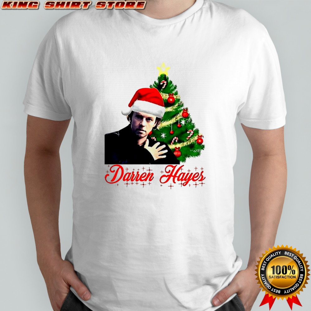 Santa Darren Hayes Christmas tree shirt