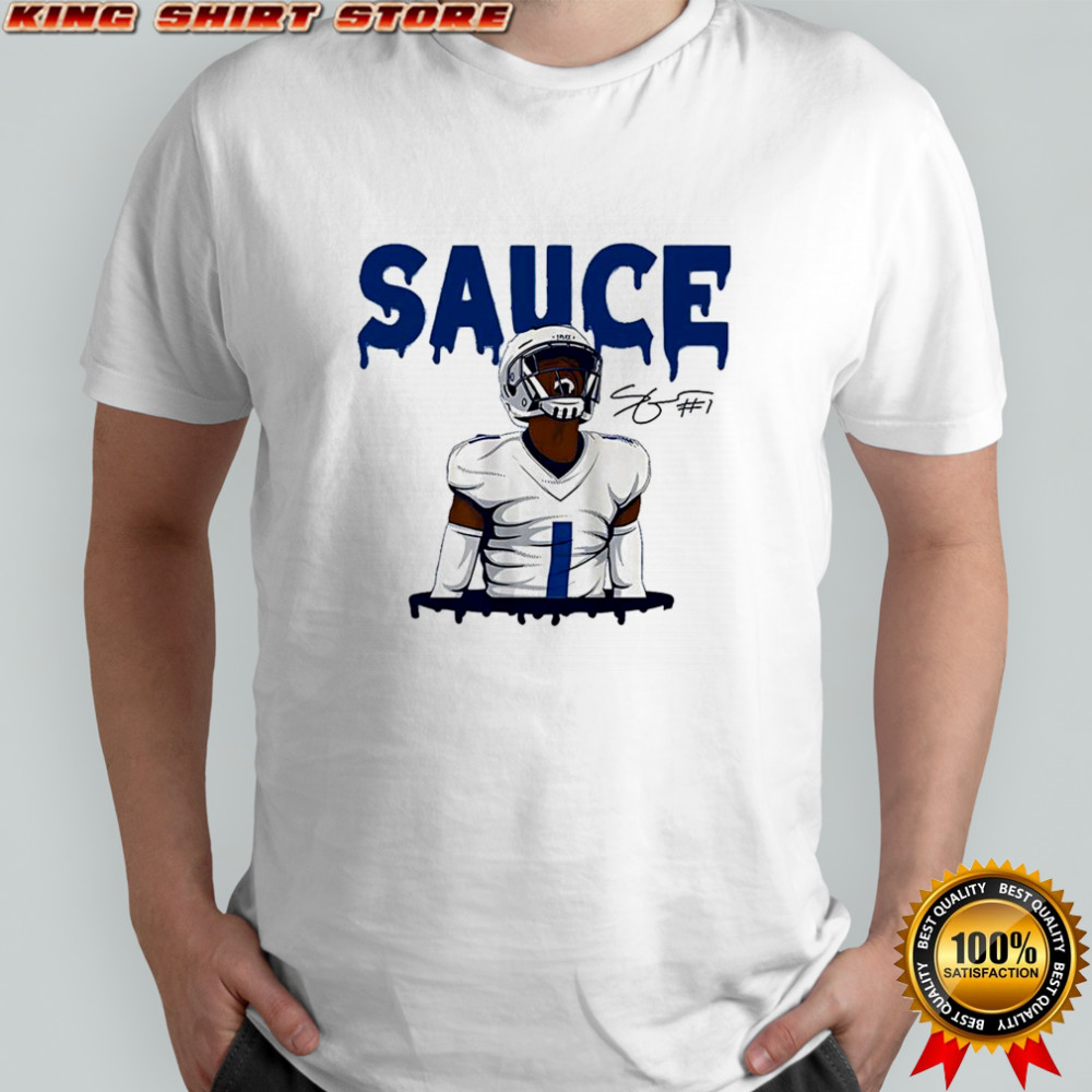 Sauce Gardner Indianapolis Colts football The drip Indy signature shirt