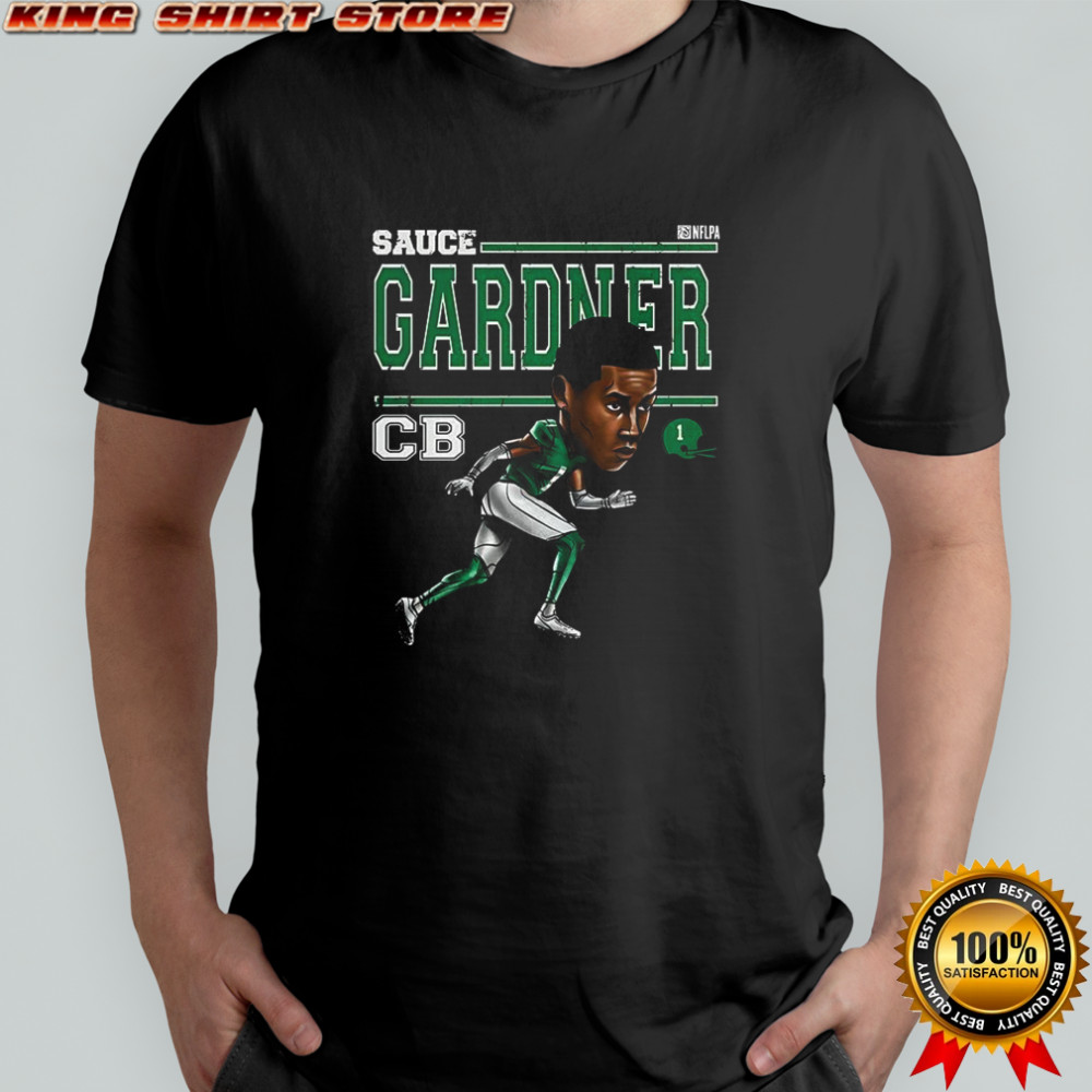 Sauce Gardner New York Jets football CB cartoon shirt