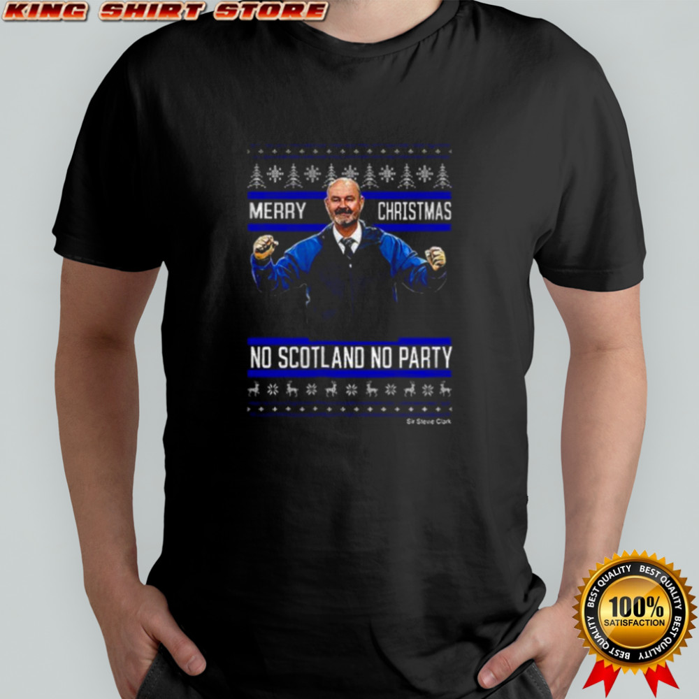 Scotland Clark Merry Christmas no Scotland no party shirt