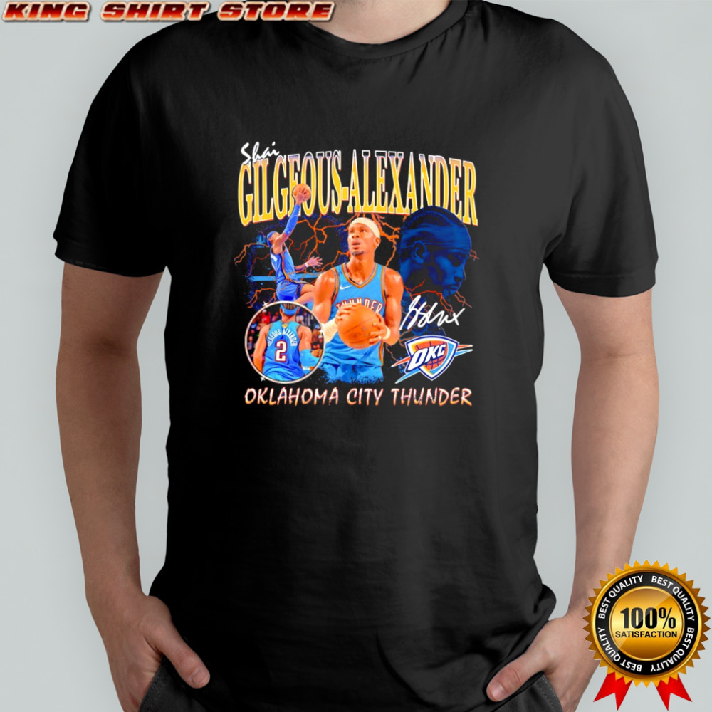 Shai Gilgeous-Alexander Oklahoma City Thunder player basketball shirt