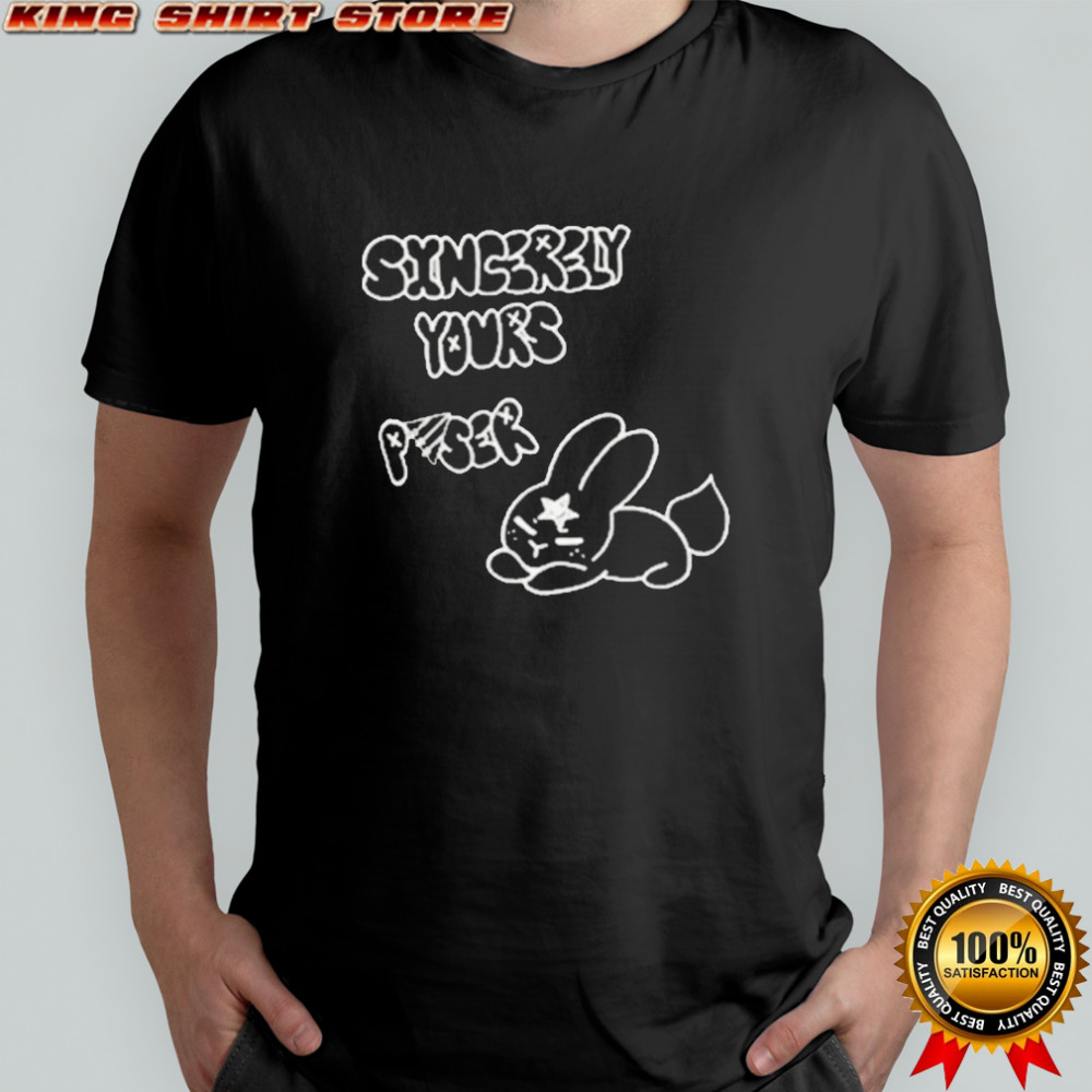 Sincerely Yours Poser Bunny T-shirt