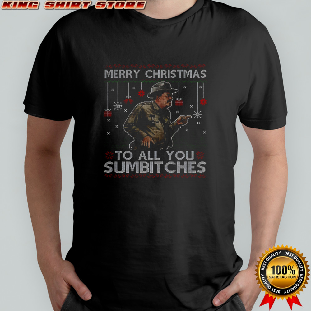 Smokey And The Bandit Merry Christmas Too All You Sumbitches Christmas shirt