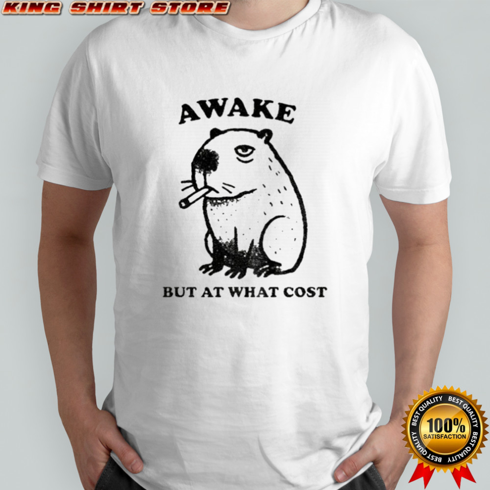 Smoking capybara waffle but at what cost shirt