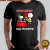 Snoopy and Charlie Brown X Tampa Bay Buccaneers football happy Thanksgiving shirt