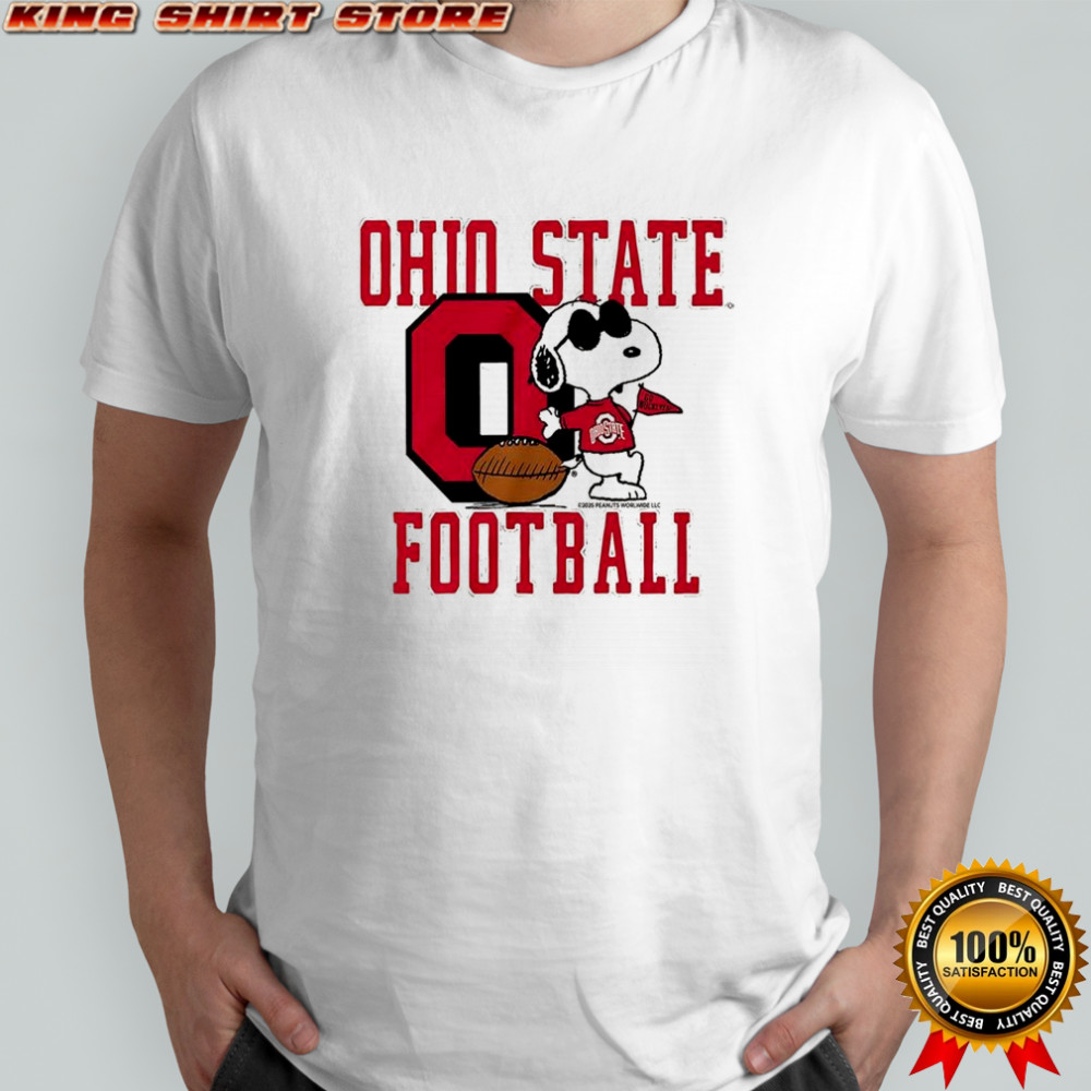Snoopy Joe Cool Peanuts x Ohio State Buckeyes football shirt