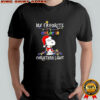 Snoopy My Favorite Color Is Christmas Light shirt
