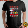 Snoopy x Woodstock Christmas blessed to be called grandma shirt