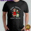 Snowman Stay Frosty Resist Fascism Merry Christmas shirt