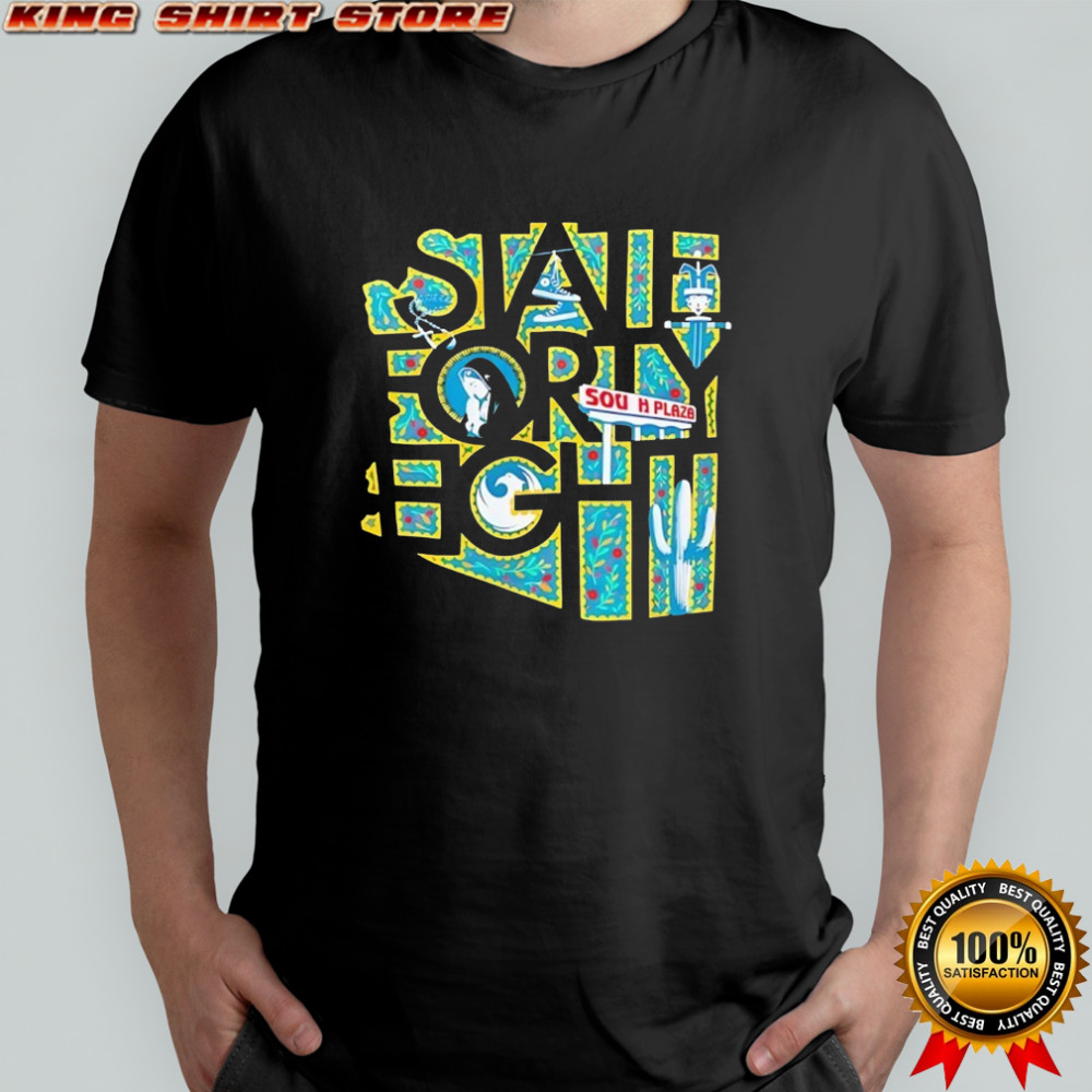 State forty eight sun Harbor Plaza shirt