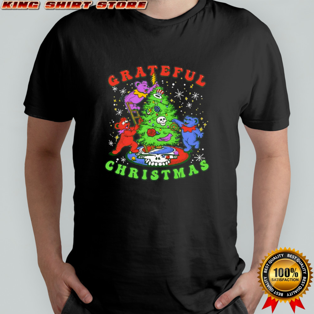 Steal Your Face skull & Grateful Dead dancing bears Christmas shirt