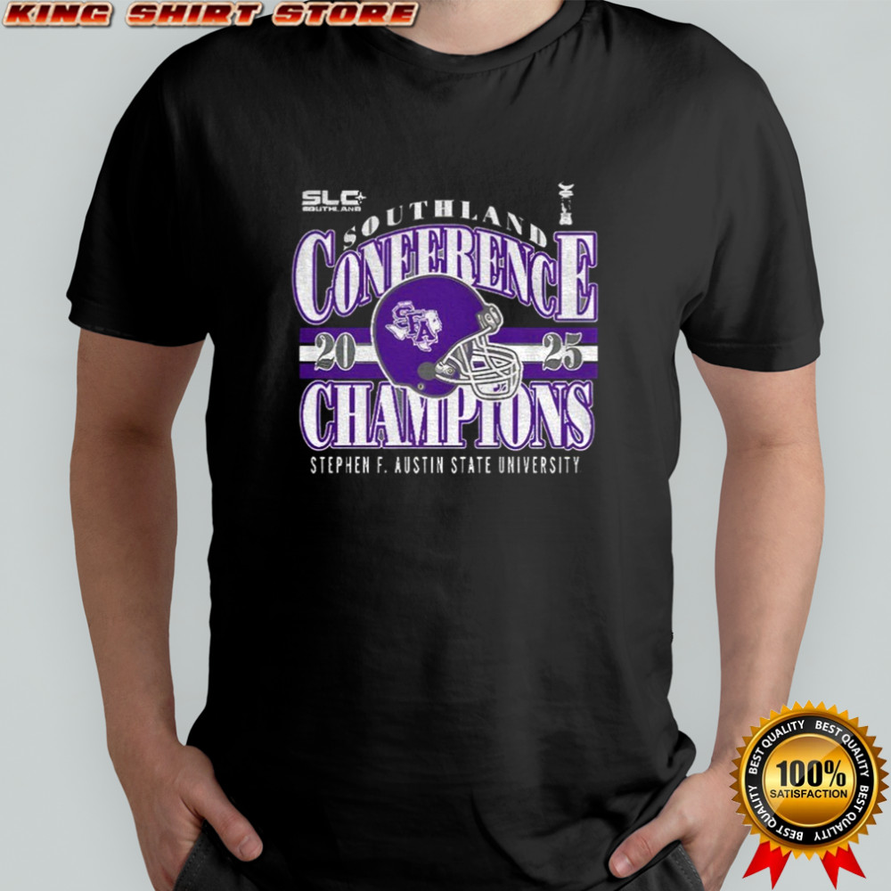 Stephen F. Austin State University helmet Southland Conference Champions 2025 shirt