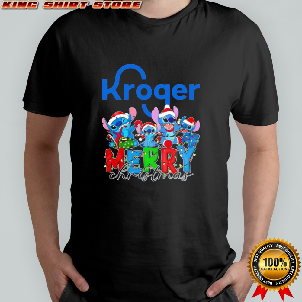Stitch Merry Christmas x Kroger’s logo shirt