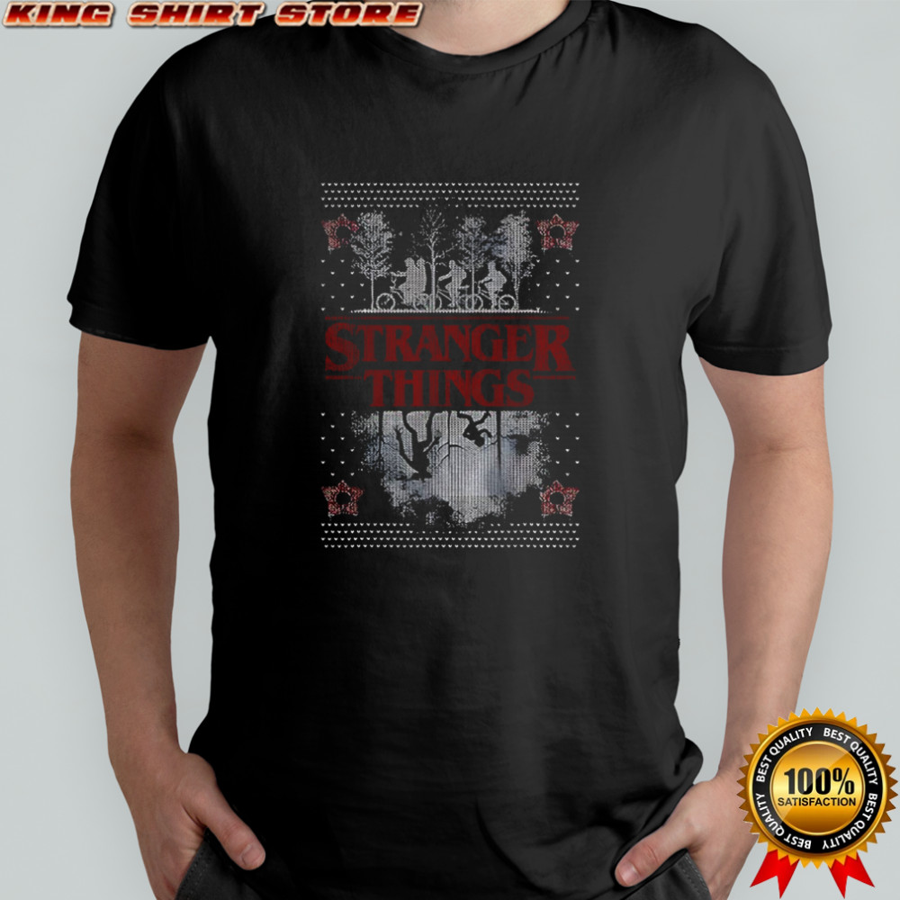 Stranger Things Christmas Epic Demogorgon Ugly Sweater Logo shirt