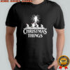 Stranger Things Christmas silhouette retro shirt
