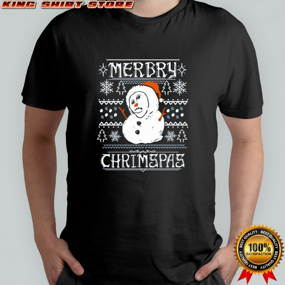 Sweater Al Fresco Snowman Merry Christmas T-shirt