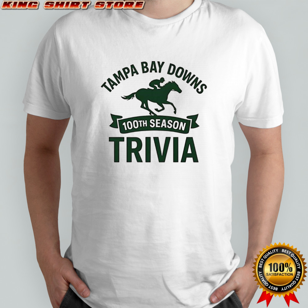 Tampa Bay Downs 100th Season Trivia 2025 logo shirt