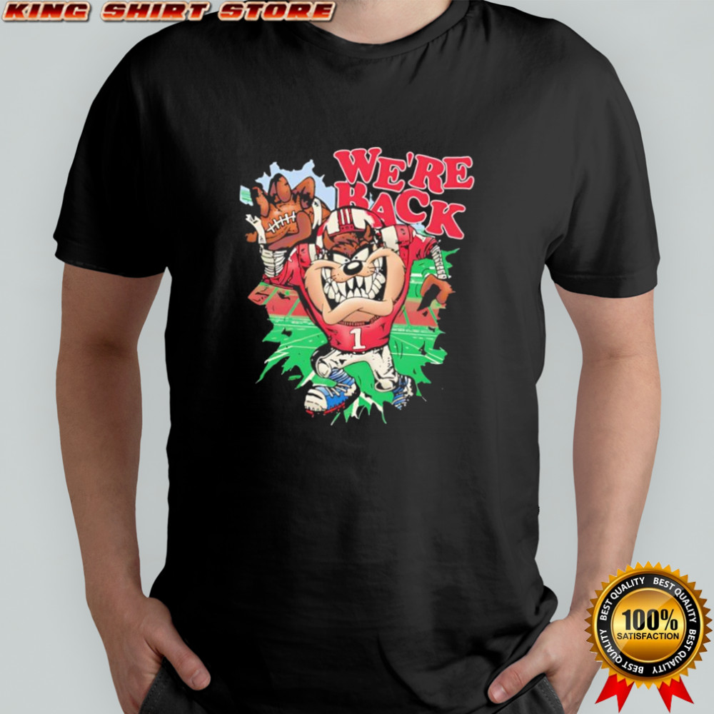 Taz the Tasmanian Devil we’re back football graphic shirt
