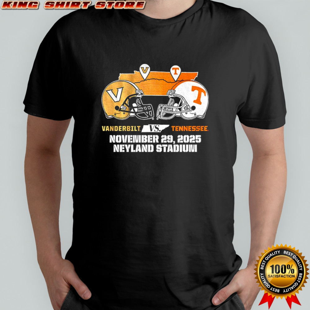 Tennessee Volunteers vs Vanderbilt Commodores November 29 2025 Neyland Stadium football shirt
