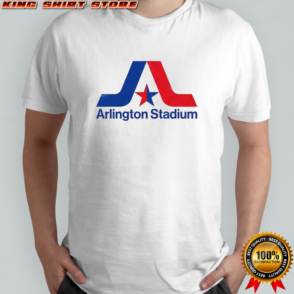 Texas Rangers baseball Arlington stadium logo shirt