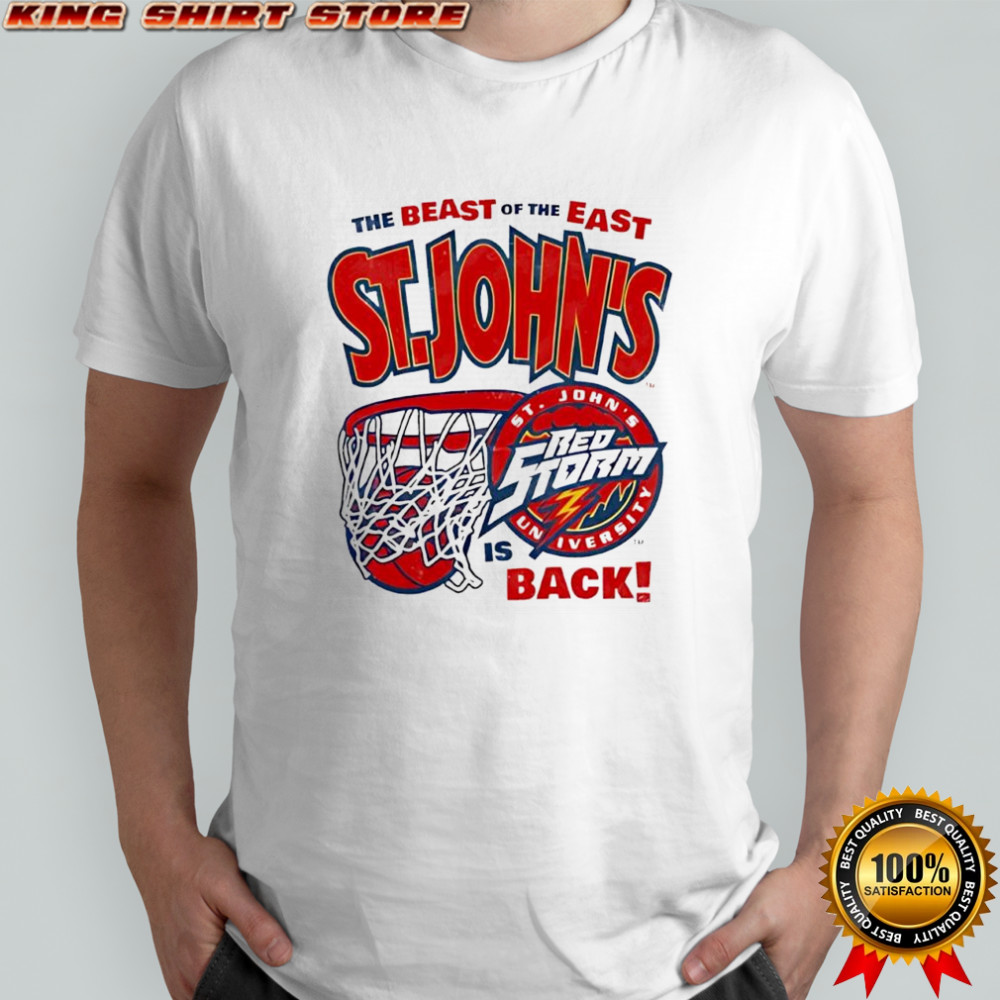 The Beast of the East is Back St. John’s Red Storm University team logo shirt
