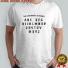The Cincinnati Alphabet shirt