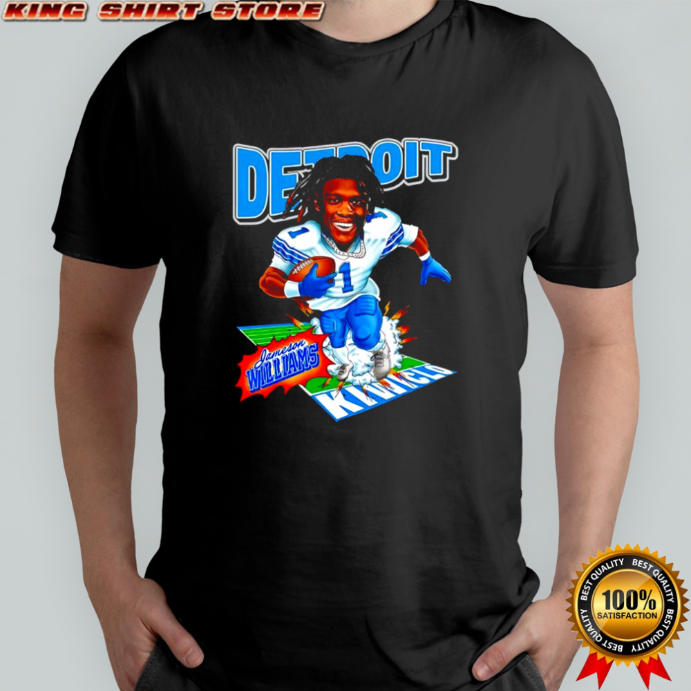 The Jameson Williams Detroit Lions player collection shirt