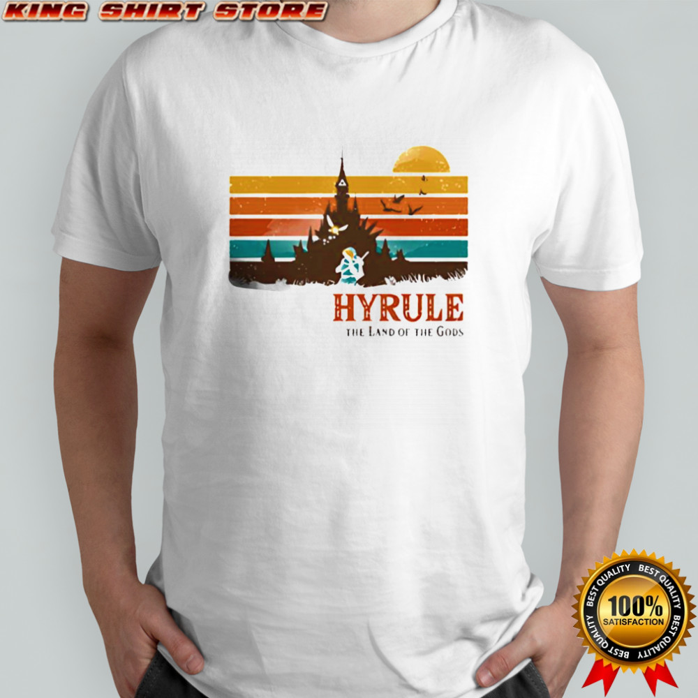 The Land of Gods Hyrule retro graphic shirt