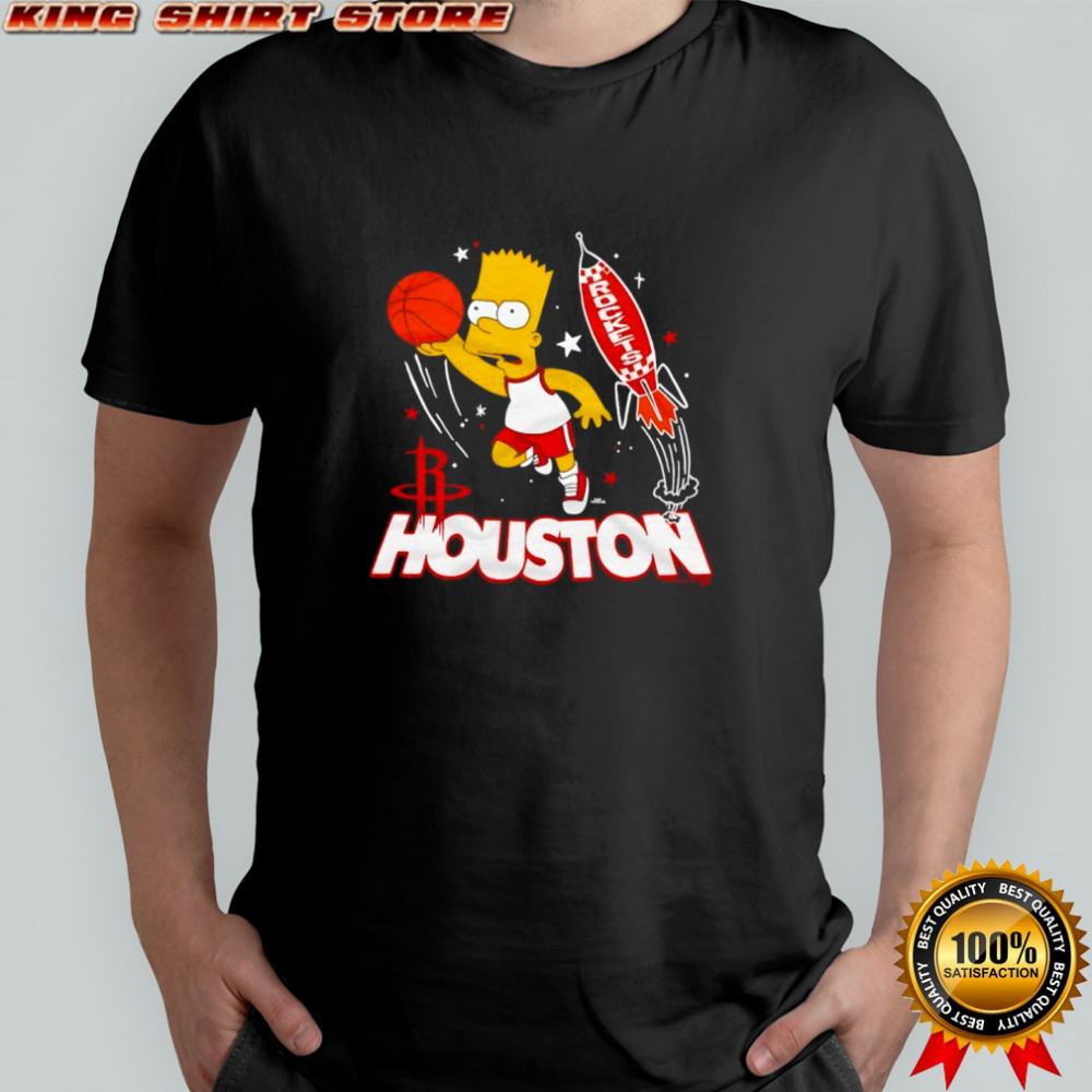 The Simpsons Bart x Houston Rockets shirt
