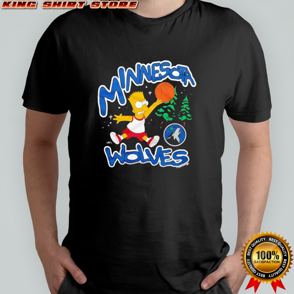 The Simpsons Bart x Minnesota Timberwolves shirt