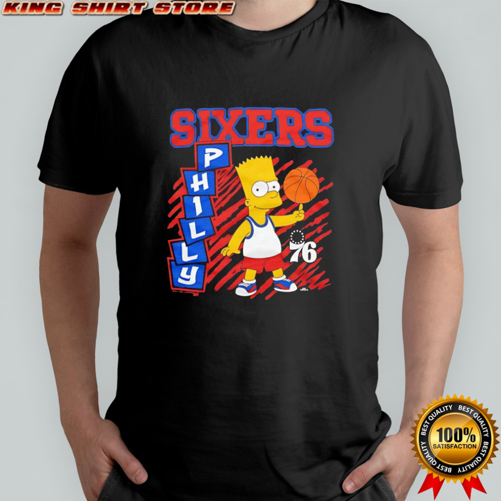 The Simpsons Bart x Philadelphia 76ers shirt