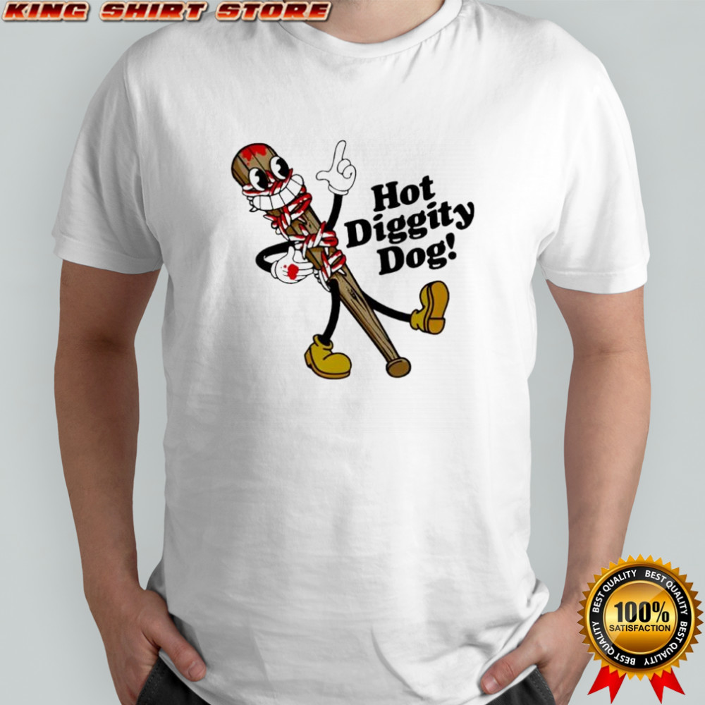 The Walking Dead Raglan 15th Anniversary Hot Diggity Dog shirt