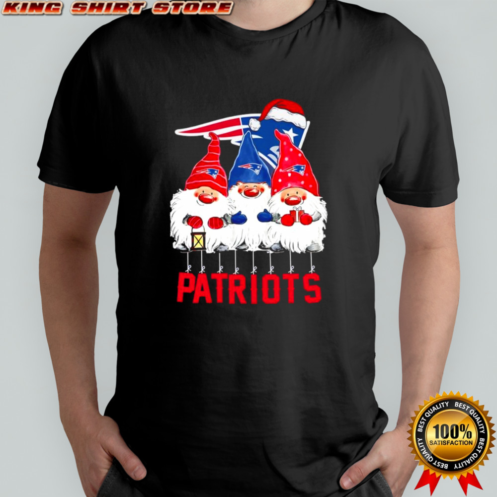 Three Gnomes Christmas New England Patriots shirt