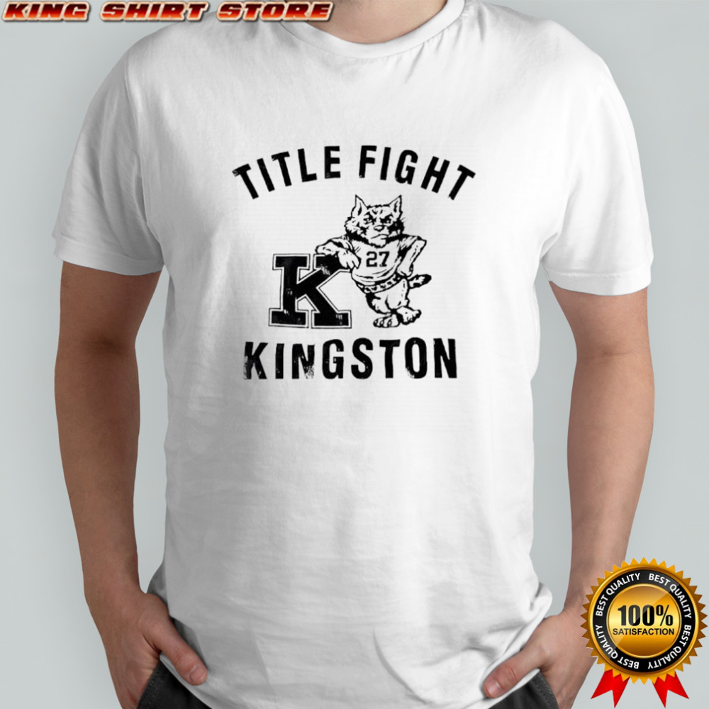 Title Fight Kingston mascot cat graphic shirt