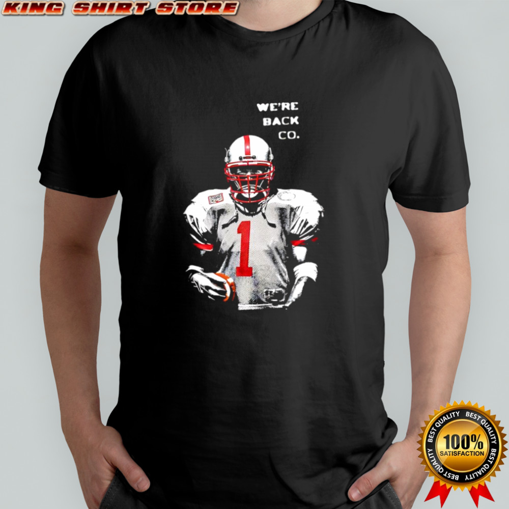 Tommie Frazier Nebraska Cornhuskers quarterback We’re Back Co. shirt