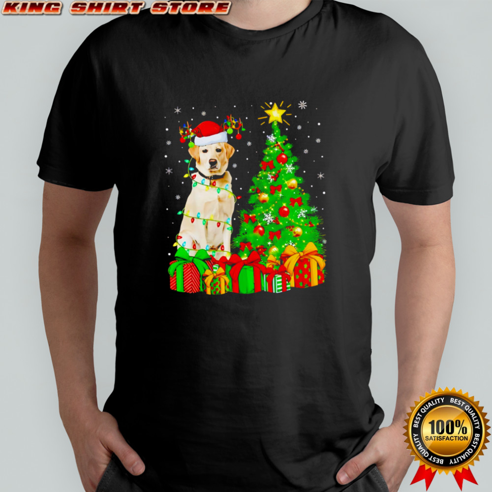 Top Xmas Holiday Santa Labrador Retriever Dog Christmas shirt