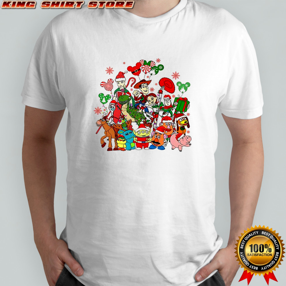 Toy Story character merry Christmas shirt