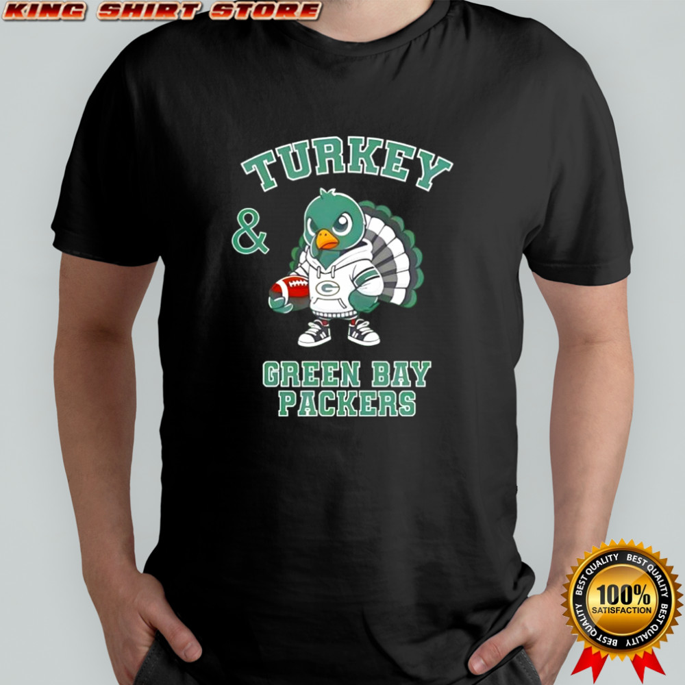 Turkey & Green Bay Packers Thanksgiving shirt