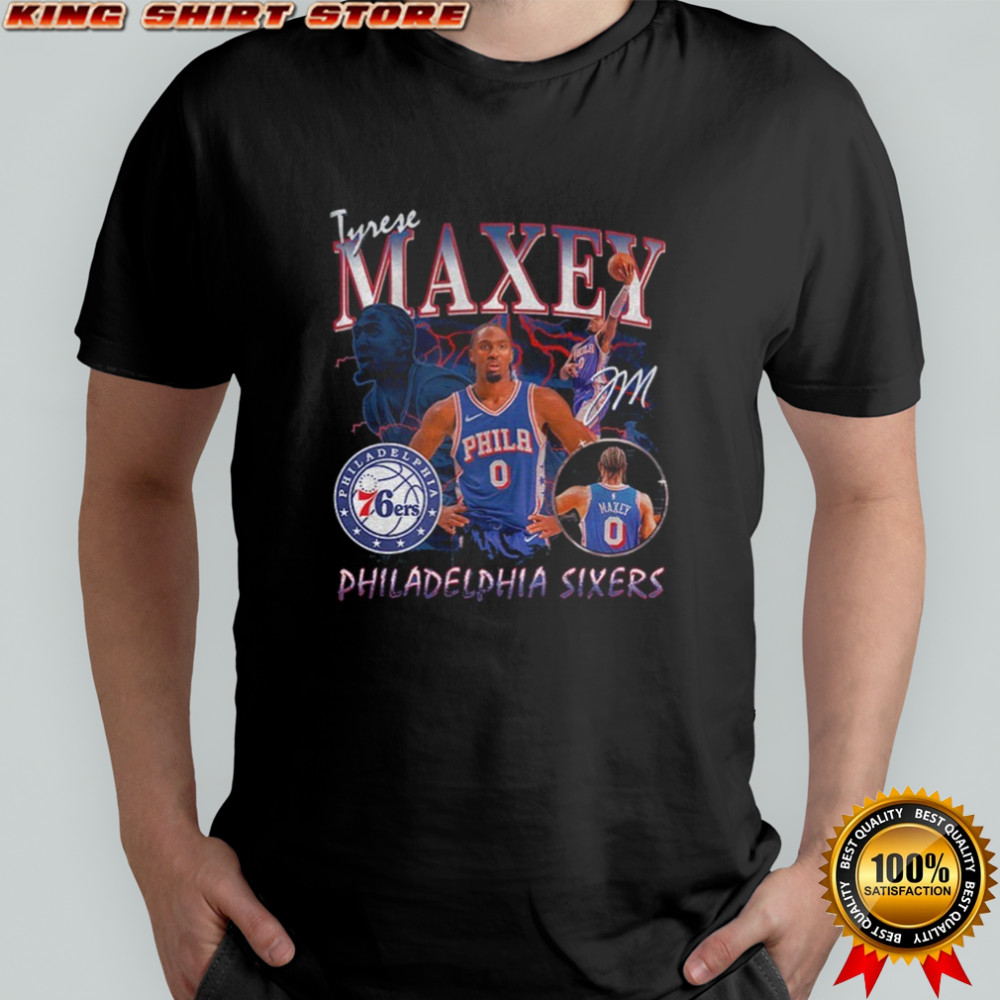 Tyrese Maxey Philadelphia 76ers Player Legacy Basketball NBA 2025 graphic shirt