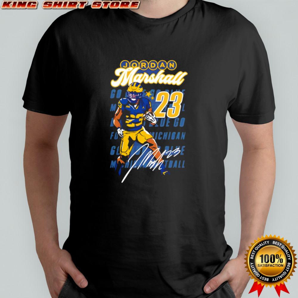 Valiant University of Michigan Football Jordan Marshall Shirt