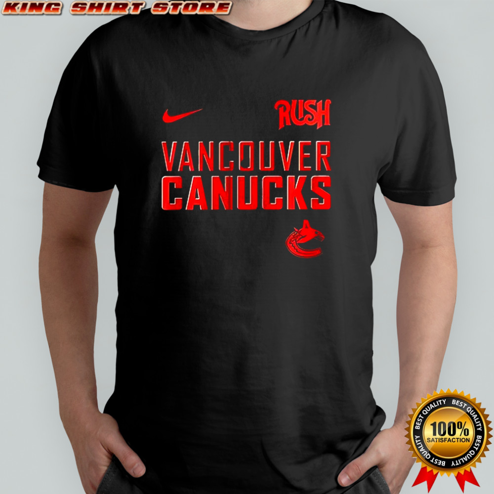 Vancouver Canucks Rush Fifty Something tour logo skull shirt