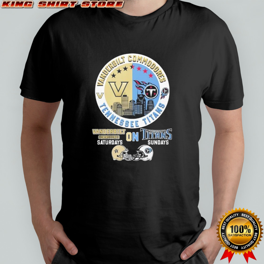 Vanderbilt X Titans Tennessee saturdays on sundays shirt