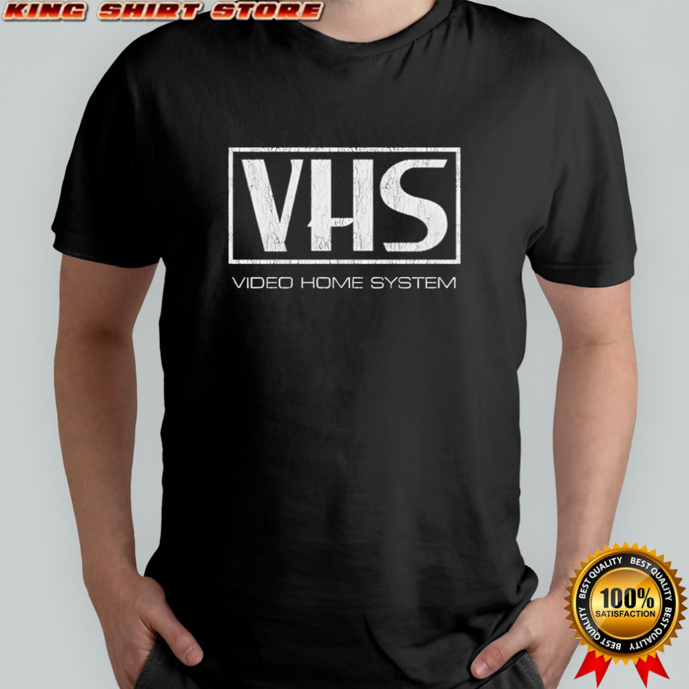 VHS Video Home System logo shirt