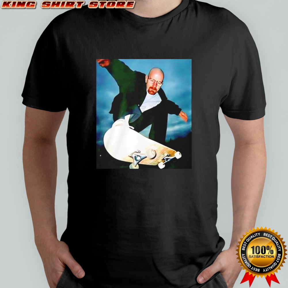 Walter White Breaking Bad Skateboarding Funny shirt